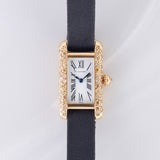 CARTIER SM TANK ALLONGEE Yellow Diamond Mecanique BOX