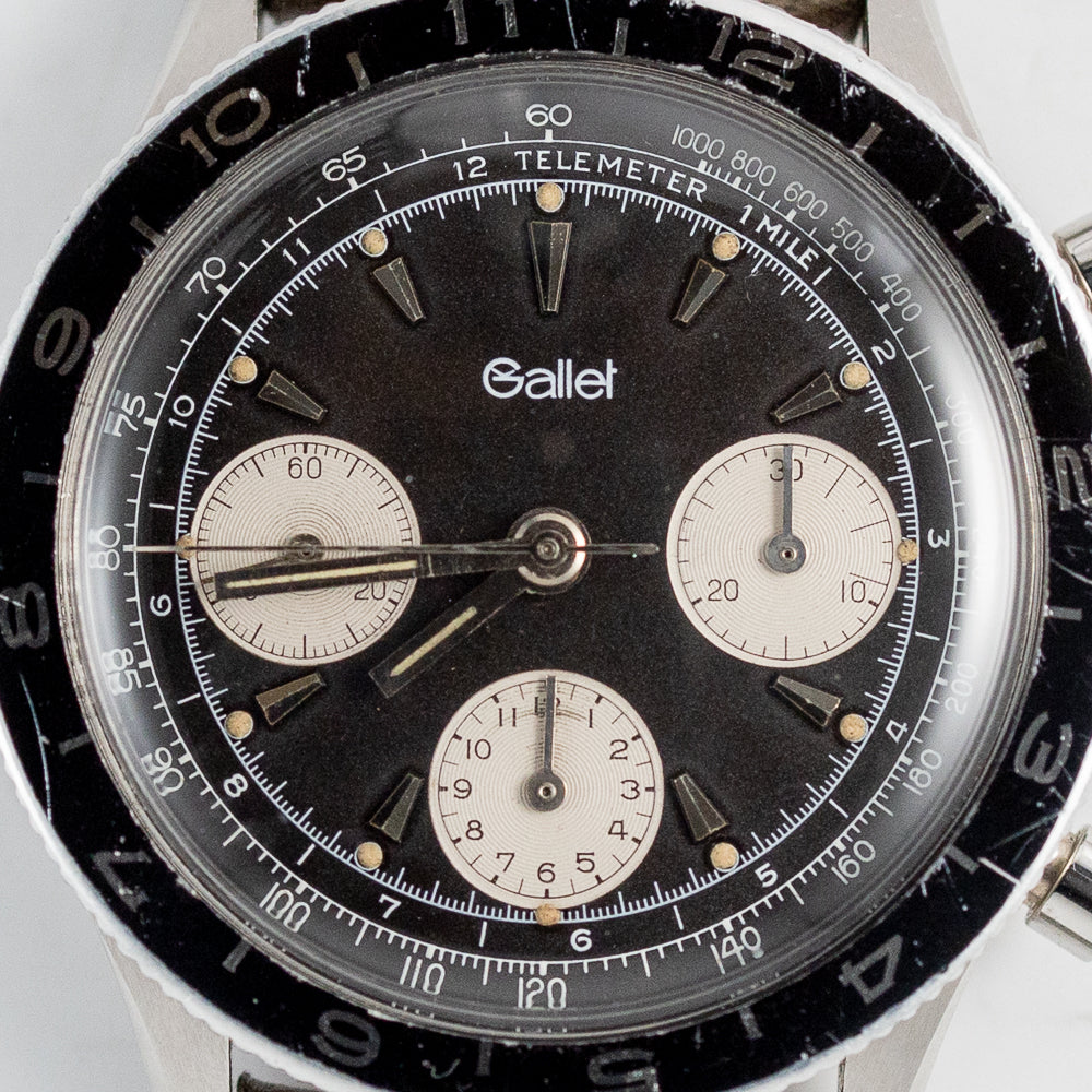 GALLET MultiChron Pilot Valjoux 72