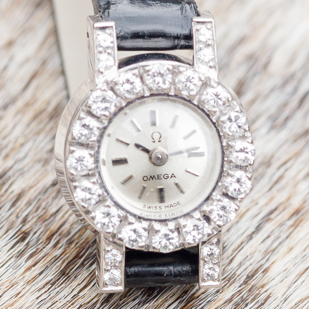 OMEGA Backwind Cal.640 24 Points Diamond
