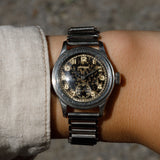 LONGINES Ref.1737 / 3777 Black Gilt Patina Dial Tre Tacche