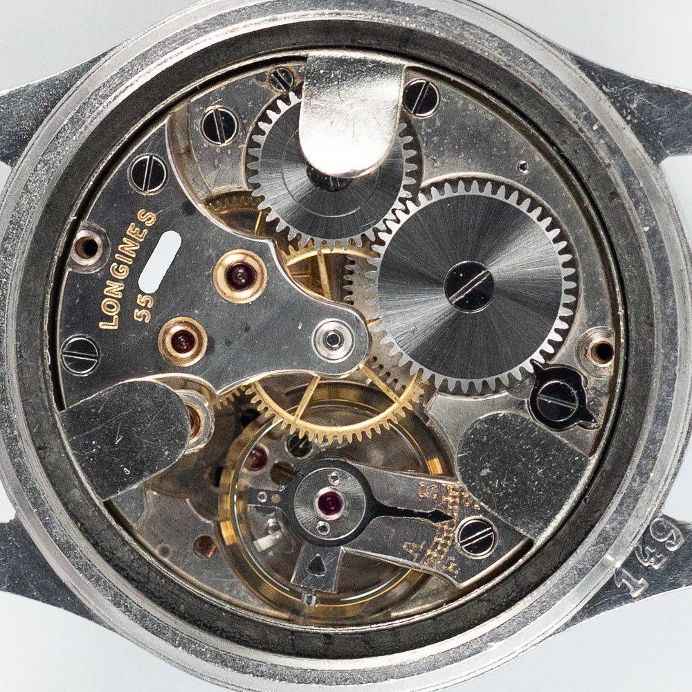 LONGINES Ref.1737 / 3777 Black Gilt Patina Dial Tre Tacche