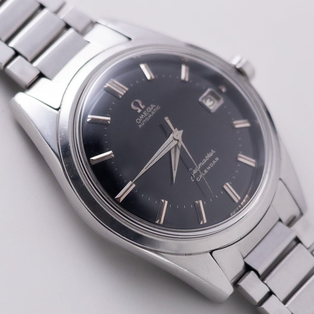 OMEGA 38mm Jumbo Seamaster Black Gilt Dial Ref.2867-2 w.Ref. 7077 Bracelet