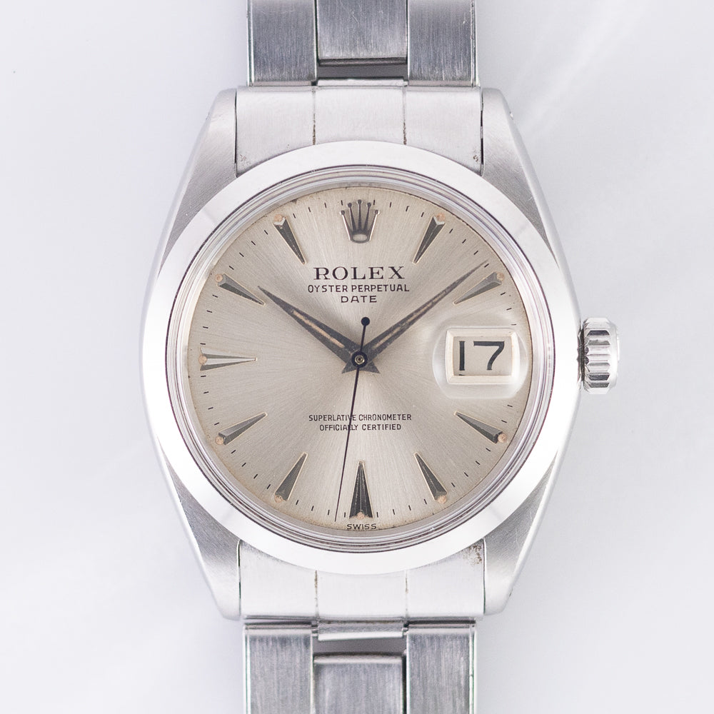 ROLEX OYSTER PERPETUAL DATE Ref.1500 Big Logo – TIMEANAGRAM
