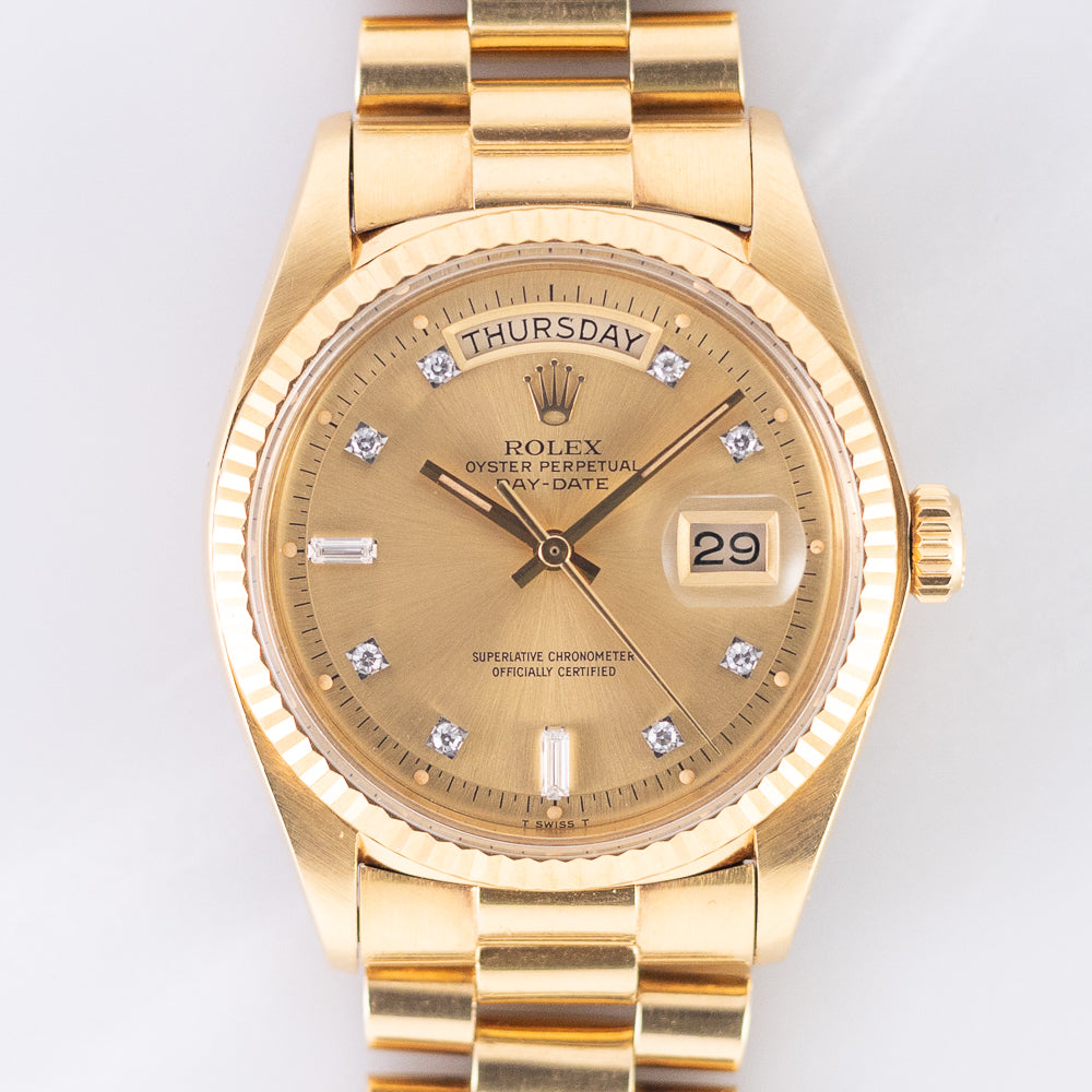 ROLEX DAY-DATE Ref.1803G 10 Point Diamond