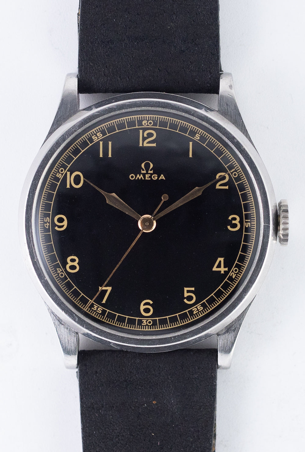 OMEGA Oversize 38mm Black Gilt dial Cal.26.5SC