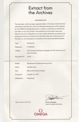 OMEGA SPEEDMASTER CB case Ref.105.012 Extract from the Archives