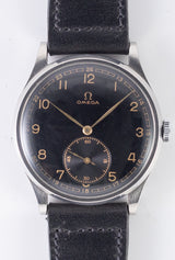 OMEGA Oversize 37.5mm Black Gilt dial Cal.26.5SOB