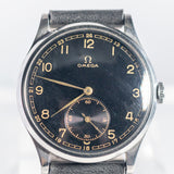 OMEGA Oversize 37.5mm Black Gilt dial Cal.26.5SOB