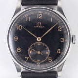 OMEGA Oversize 37.5mm Black Gilt dial Cal.26.5SOB