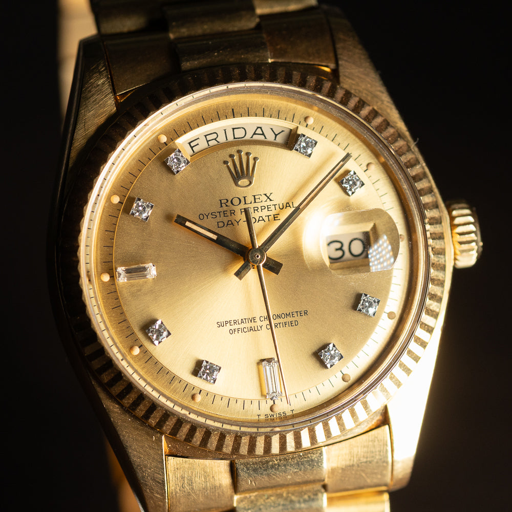 ROLEX DAY-DATE Ref.1803G 10 Point Diamond