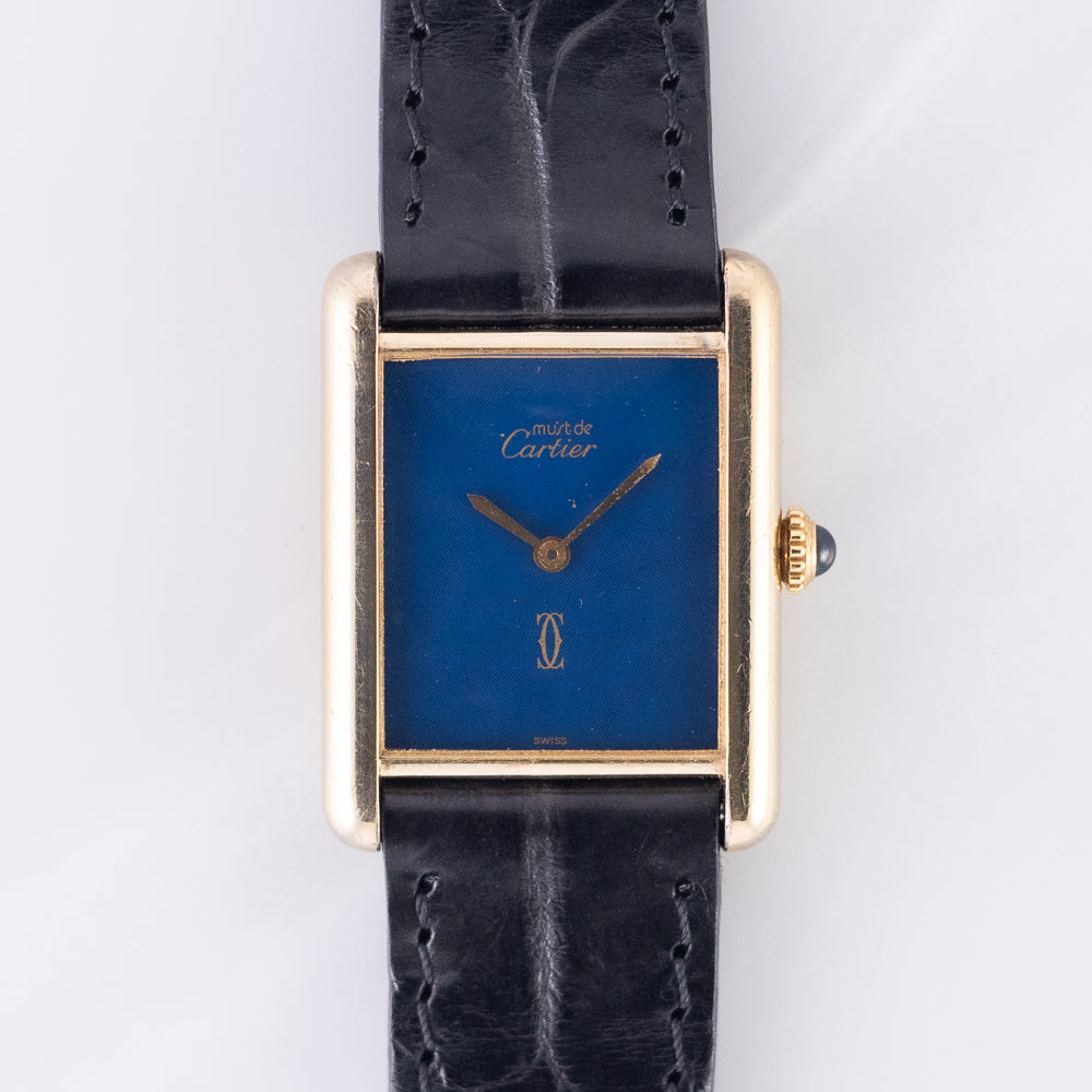 CARTIER LM MUST DE TANK LAPIS LAZURI - Like – TIMEANAGRAM