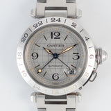 CARTIER LM PASHA GMT Ref.2377 with BOX