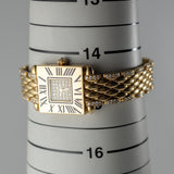 CARTIER SM Tank Obus Quadrant diamonds 18KGold Bracelet