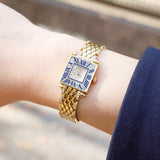 CARTIER SM Tank Obus Quadrant diamonds 18KGold Bracelet