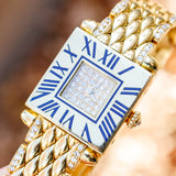 CARTIER SM Tank Obus Quadrant diamonds 18KGold Bracelet