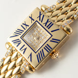 CARTIER SM Tank Obus Quadrant diamonds 18KGold Bracelet