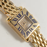 CARTIER SM Tank Obus Quadrant diamonds 18KGold Bracelet