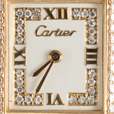 CARTIER SM 18K Tank Diamond and Applied Dial