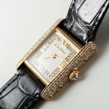 CARTIER SM 18K Tank Diamond and Applied Dial