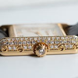 CARTIER SM 18K Tank Diamond and Applied Dial
