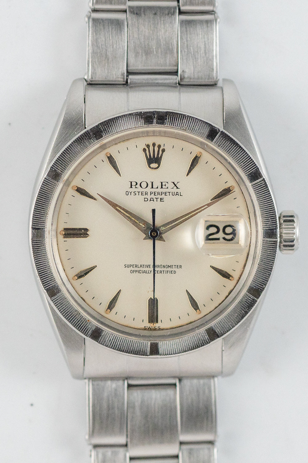 ROLEX OYSTER PERPETUAL DATE Ref.1501 Big Logo – TIMEANAGRAM