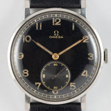 OMEGA Oversize 38mm Black Gilt Dial Cal.30