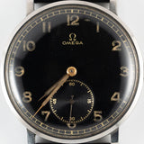 OMEGA Oversize 38mm Black Gilt Dial Cal.30