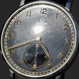 OMEGA Oversize 38mm Black Gilt Dial Cal.30