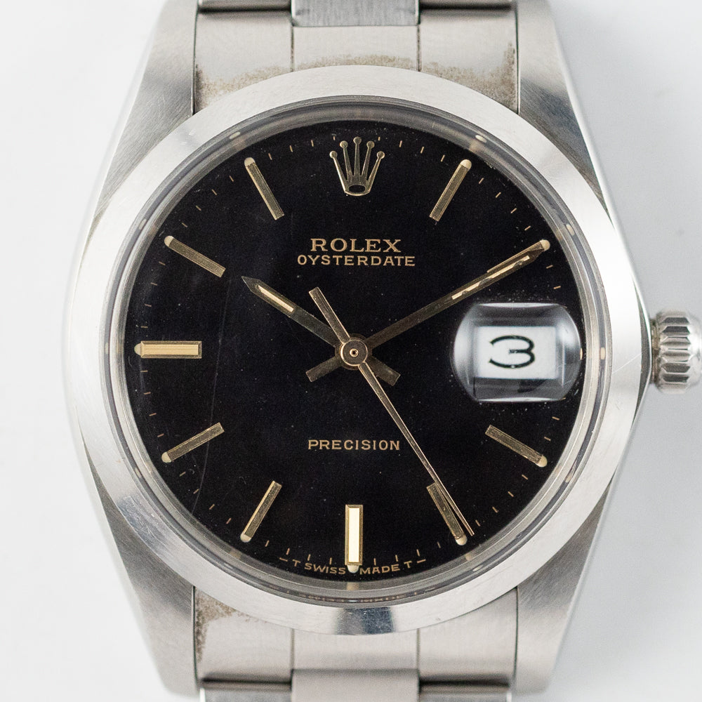 ROLEX OYSTERDATE Ref.6694 Black Mirror Dial