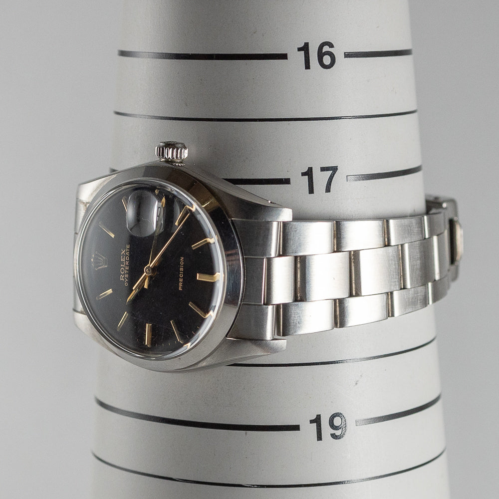 ROLEX OYSTERDATE Ref.6694 Black Mirror Dial