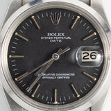 ROLEX OYSTER PERPETUAL DATE Ref.1500 Black Matte Dial
