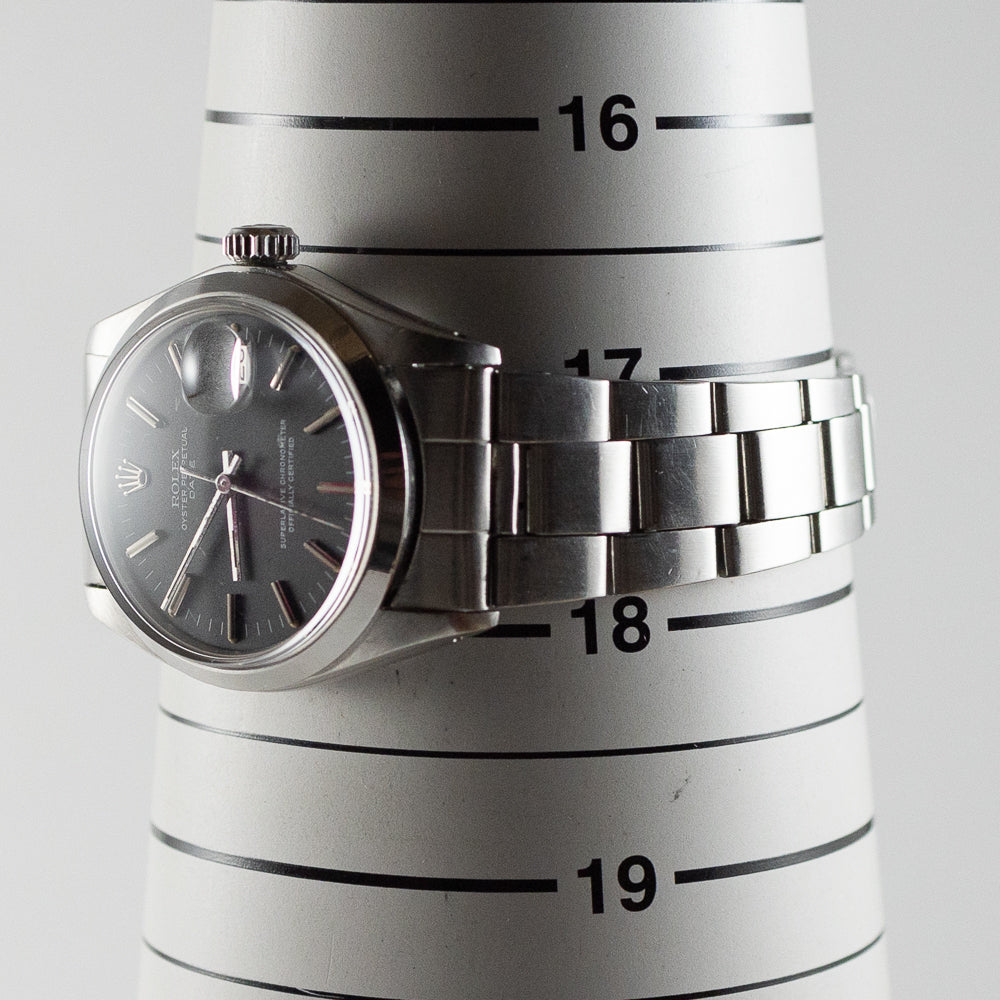 ROLEX OYSTER PERPETUAL DATE Ref.1500 Black Matte Dial