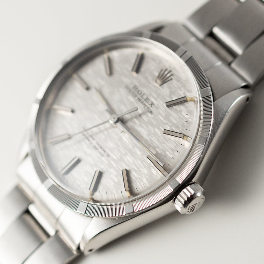 ROLEX OYSTER PERPETUAL Ref.1007 Silver Mosaic Dial