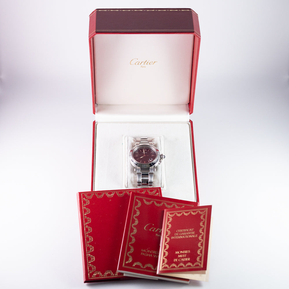 CARTIER LM PASHA REF.1040 w.BOX and Paper