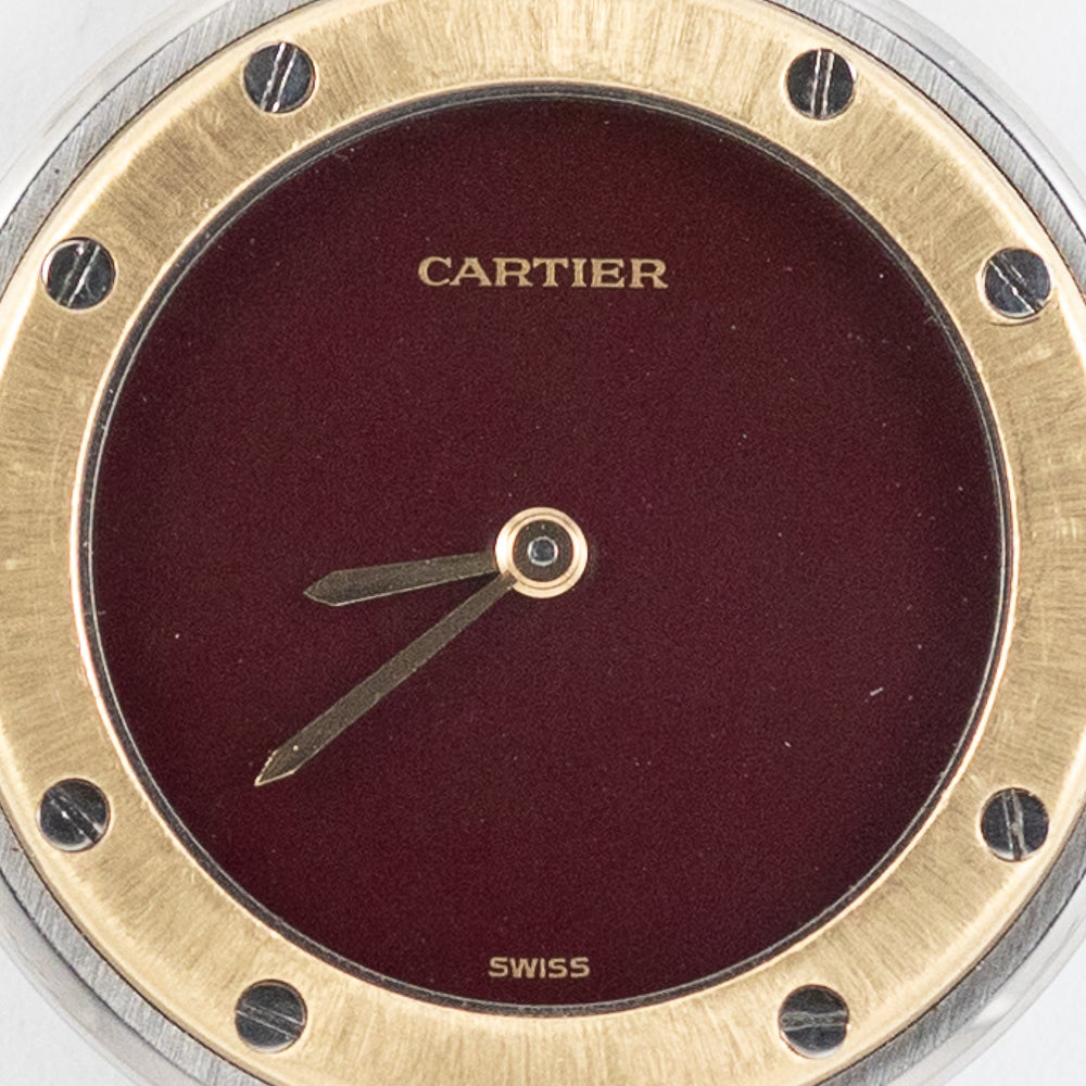 CARTIER SM SANTOS VENDOME Ref.81913 Burgundy