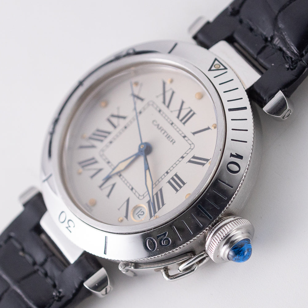 CARTIER LM PASHA TIMER Ref.R4010