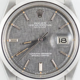 ROLEX DATEJUST Ref.1600 Grey Linen Dial