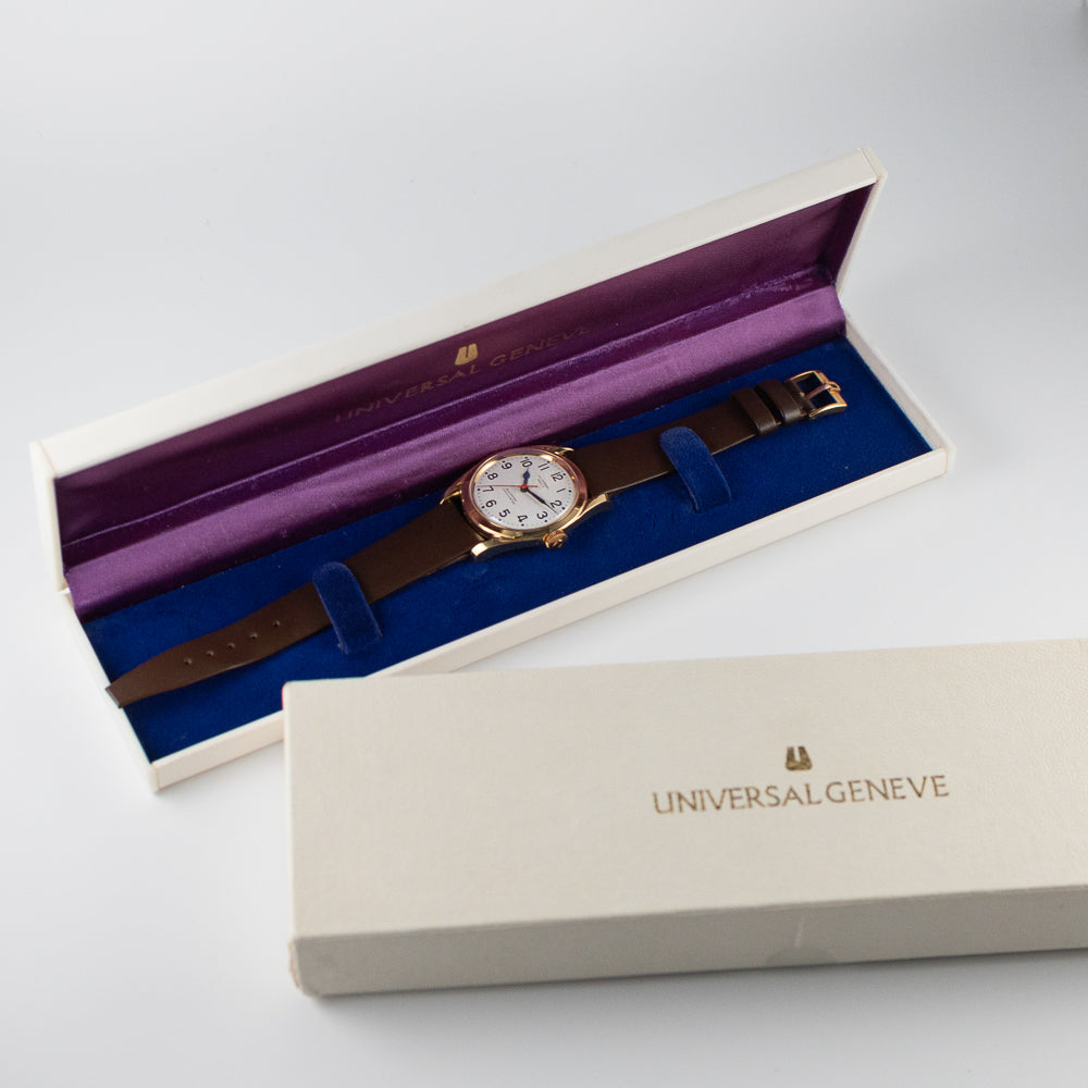 UNIVERSAL GENEVE RAILROUTER CHRONOMETRE Ref.565 100 NEW OLD STOCK