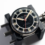 ROLEX OYSTER ROYAL Flatback Black Mirror SECTOR DIAL Cal.10 1/2 Open Face