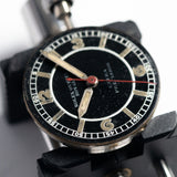 ROLEX OYSTER ROYAL Flatback Black Mirror SECTOR DIAL Cal.10 1/2 Open Face