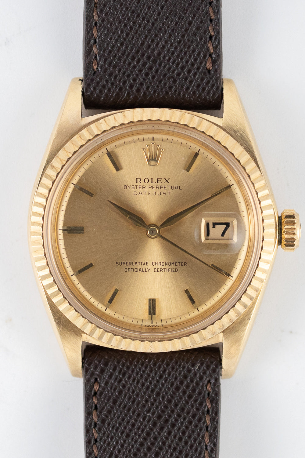 ROLEX DATEJUST Ref.1601 18K Yellow Gold