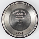 ROLEX OYSTER PERPETUAL DATE Ref.1500 Black Gilt Dial