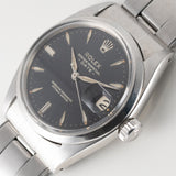 ROLEX OYSTER PERPETUAL DATE Ref.1500 Black Gilt Dial
