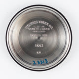 ROLEX DATEJUST Ref.1603 Glossy Black Gilt Dial