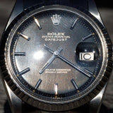 ROLEX DATEJUST Ref.1603 Glossy Black Gilt Dial