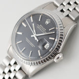 ROLEX DATEJUST Ref.1603 Glossy Black Gilt Dial
