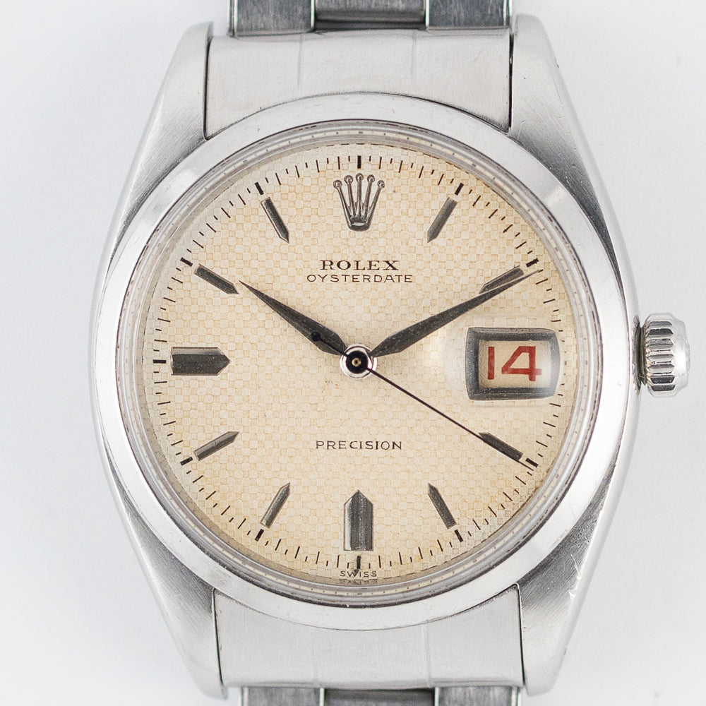 ROLEX OYSTERDATE Ref.6494 WAFFLE DIAL