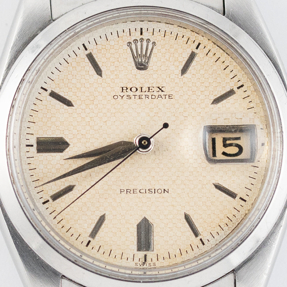 ROLEX OYSTERDATE Ref.6494 WAFFLE DIAL