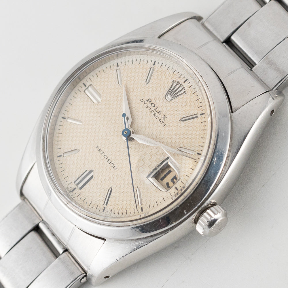 ROLEX OYSTERDATE Ref.6494 WAFFLE DIAL