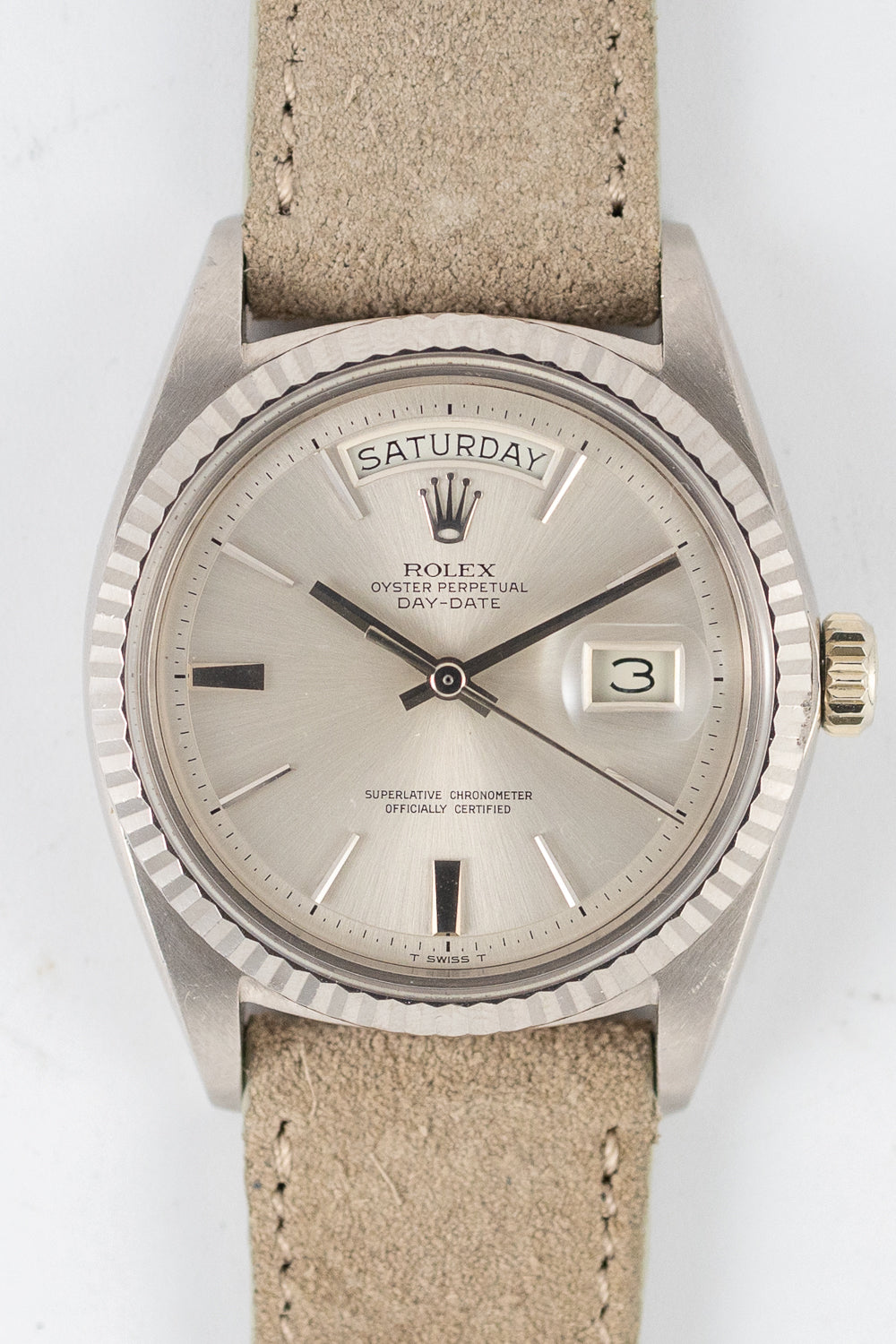 ROLEX DAY-DATE Ref.1803 “Doorstop Dial” 18K White Gold